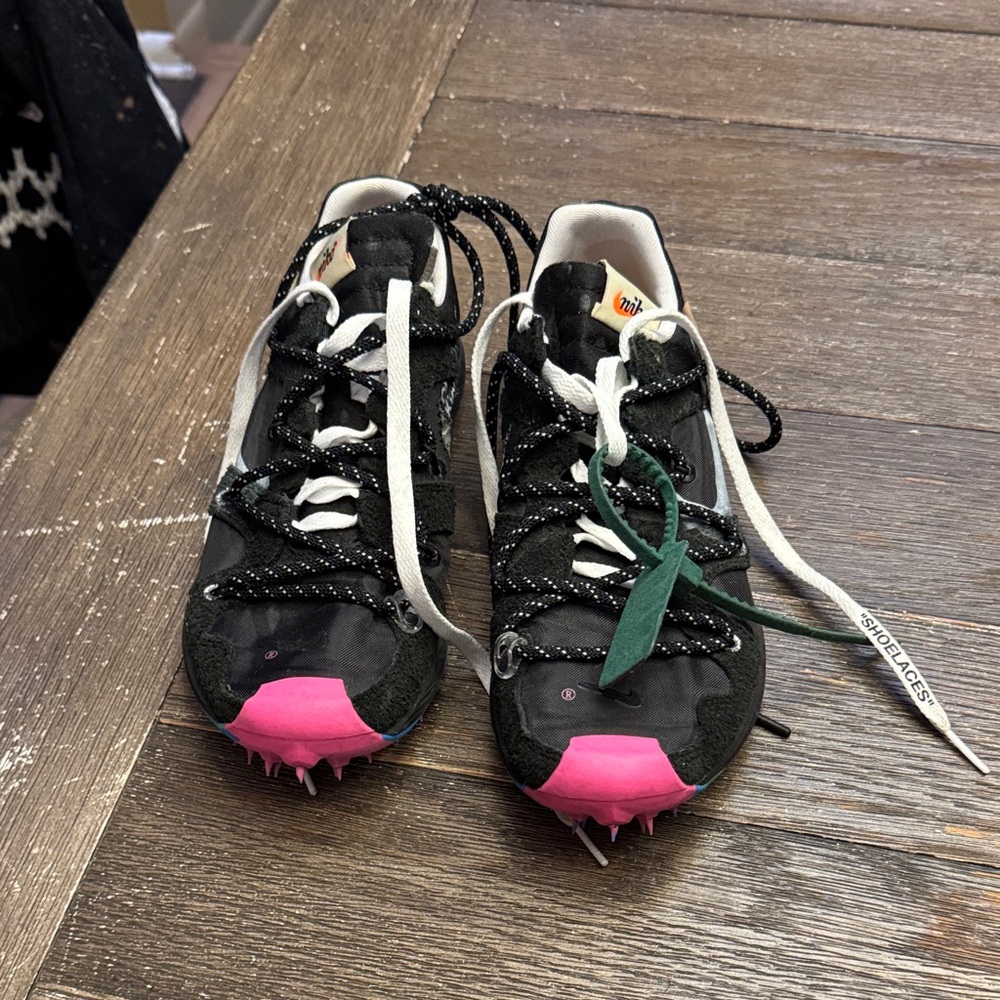 Off-White Black and Pink Athletic Shoes